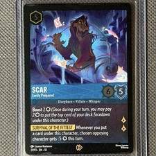 Scar - Eerily Prepared, 21/P3 EN 10, Disney Lorcana Promo Cards Cold Foil, NM