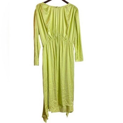 topshop yellow satin dress Topshop satin maxi occasion halter dress in yellow gradient