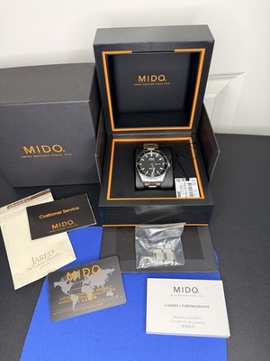 Well cared for Mido Ocean Star 200 Black Dial with  Box & Papers