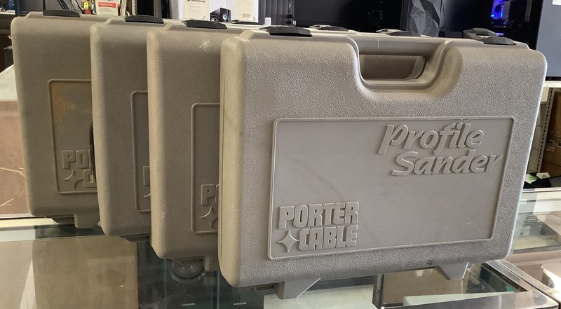 Porter Cable USA Profile Sander Kit Model 444 Detail Molding - Tested Lot of 4!