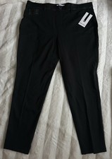 Nine West Women's Dress Pants, Black, Size XL, High Rise, Elastic Waist
