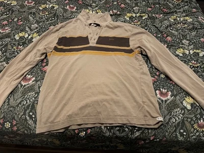vans mens long sleeve shirt medium pre-owned - Image 1 of 4