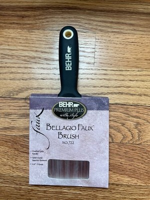 Paint Brush 4.5  Behr Bellagio Faux Brush No. 722 Solid Round Filament 