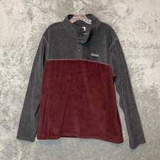 Columbia Men Flattop Ridge Half Snap Soft Cozy Fleece Pullover Outdoor Sweater L