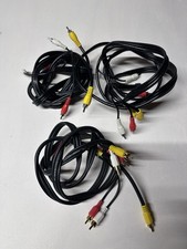 Composite RCA AV Cable 3 ft Red White Yellow Male to Male Lot of 3