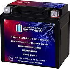 Mighty Max YTX5L-BS 12V 4Ah AGM Motorcycle Battery