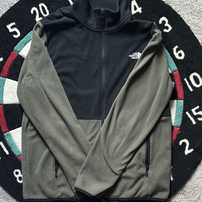 #ad The North Face Men’s Denali Black Green Full Zip Jacket Pockets Size L $18.00