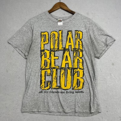 Polar Bear Club Band T-Shirt Medium All My Friends Are Living Saints VTG 2009