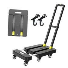 Folding Hand Truck, 500 LBS Heavy Duty Foldable Dolly Cart with Wheels,