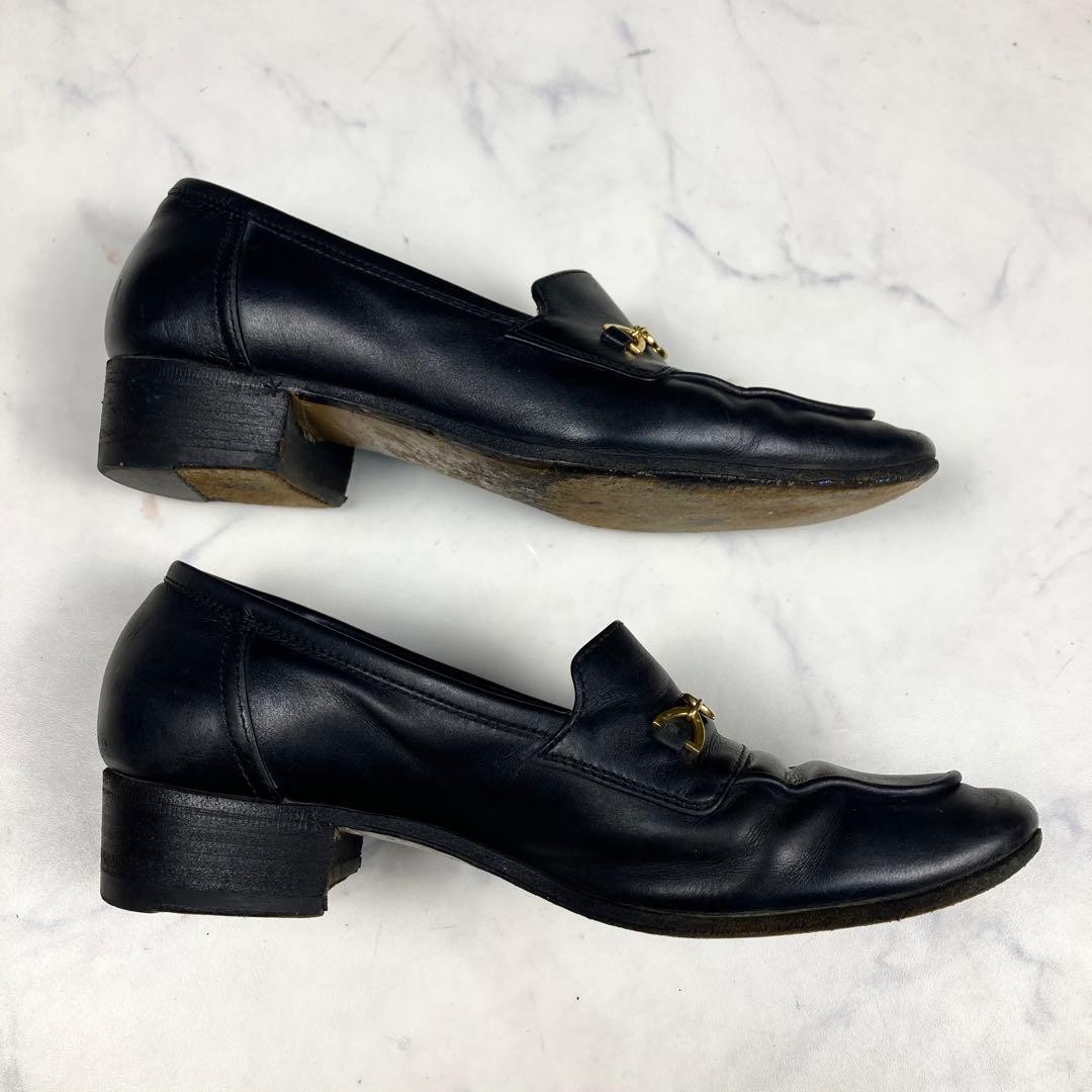 GUCCI Women's Loafers Horsebit Leather Black EU34/US4 120217c thumbnail 8