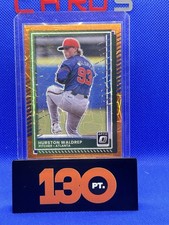 2025 Donruss Baseball Optic Orange Velocity Prizm Hurston Waldrep #58