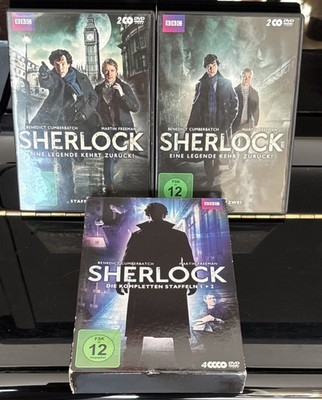 2 Boxen SHERLOCK Staffel Season 1 & 2