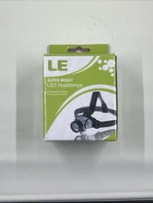 LE Lighting Ever Multi-Setting LED BRIGHT Headlamp Low-High + Red Flashing NIB