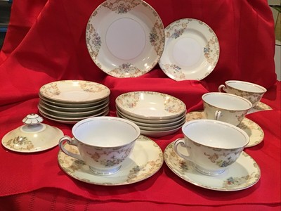 Asssorted Pieces Of NATIONAL  CHINA.  FLORAL PATTERN, MADE IN JAPAN. 