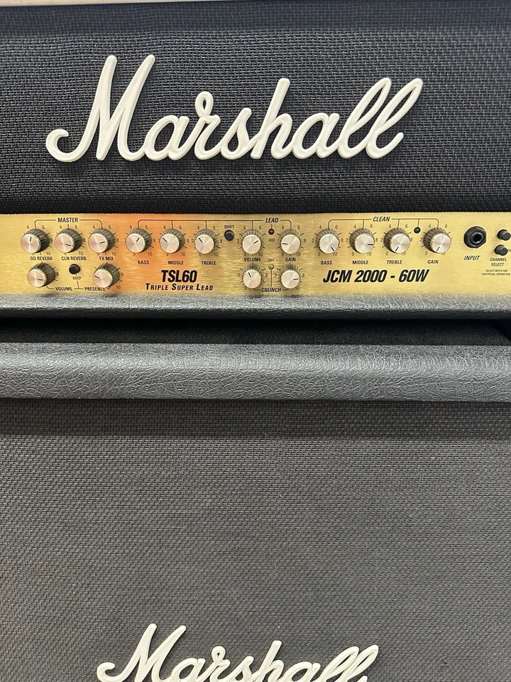 Cabezal e inferior amplificador guitarra tubo Marshall JCM2000 TSL60 Foto 4 de 4
