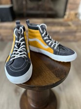 Vans Sk8-Hi MTE Reflective Stripe Yellow Grey 5 Juniors Classic All Weather
