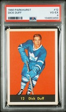 1960 PARKHURST #12 DICK DUFF PSA 4
