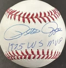 Pete Rose Signed Official MLB Baseball Reds 1975 WS MVP Autograph Steiner Holo