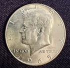 1965 P Kennedy Half Dollar 40% Silver Uncirculated US Coin
