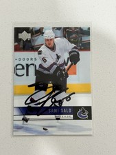 2006-07 Upper Deck Sami Salo #193 Auto Autograph Signed Vancouver Canucks