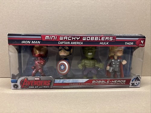 Funko Wacky Wobbler: Marvel - Iron Man/Captain America/Hulk/ Thor 4-Pack