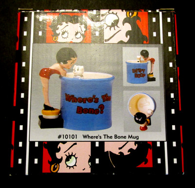 VTG 2000 Betty Boop Where's The Bone Mug Vandor Item 10101 NOS RARE