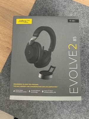 Jabra Evolve2 85, MS Teams, USB-C mit Dock und Tasche NEU unbenutzt und OVP