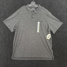 Duluth Trading Co Armachillo Polo Shirt Men's XL Gray Relaxed Fit Cooling Golf