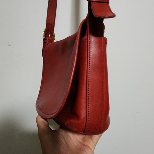 ​Vintage COACH Red Leather City Bag 9097 Crossbody USA Made 1995 VGC by Coach, $250 - Photo 5