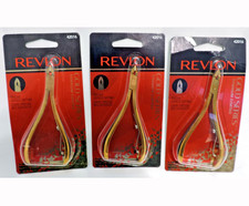 3 REVLON gold Cuticle Nipper titanium coated cuticle cutter Manicure tools 42016