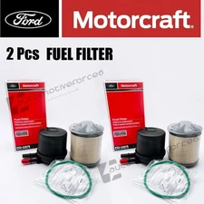 2X Motorcraft FD4615 Diesel Fuel Filter for Ford F-250 Super F-350 6.7L
