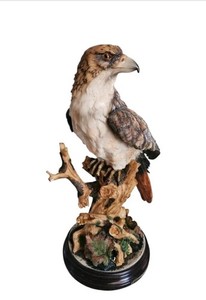 BHE Collections Red Tailed Hawk? Perched On Branches And Leaves 15 In X 10 In