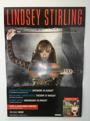 LINDSEY STIRLING 2013 Australian Tour Poster Americas Got Talent TYLER WARD *NEW