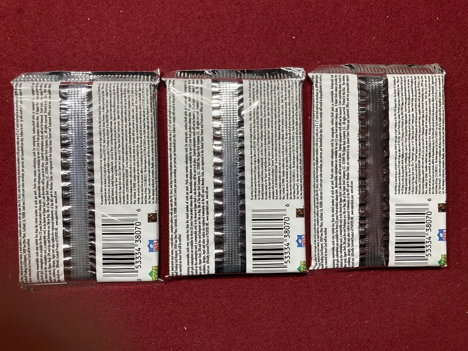 2004 SP Authentic Football Unopened Lot of 3 Hobby Packs from Box - Ben Eli? - Image 2 of 2