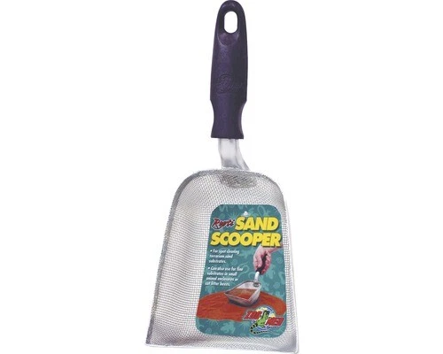 Terrarium Streuschaufel ZOO MED Repti Sand Scooper, Sandsieb, Metall Kunststoff,