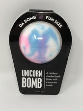 DA BOMB Bath fizzer UNICORN BOMB A Rainbow Sherbet with a surprise inside 3.5OZ 