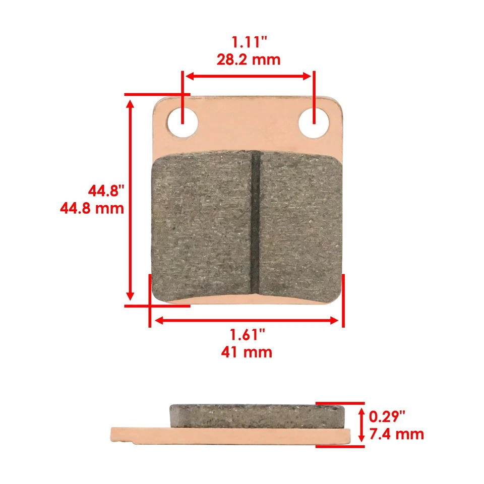 Pastillas de freno delanteras traseras Suzuki 500 LTA500 LT-A500 Vinson 2003-2007 Foto 2 de 4