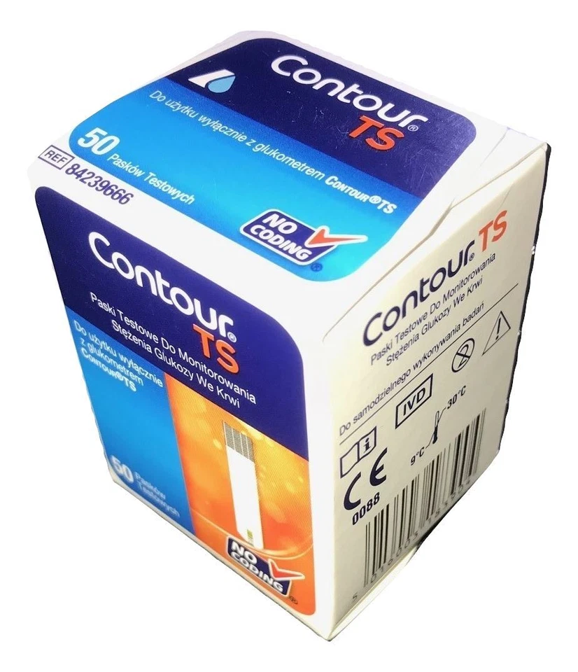 ASCENSIA Contour TS Blood Glucose Test Strips For Contour TS Meter (x50)