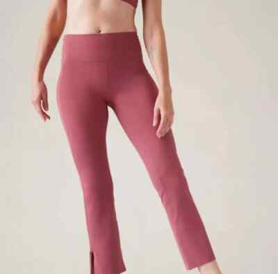 NWT**Athleta Transcend Stash Crop Straight Leg Pant** Pan-Berry Rose**Size 2X