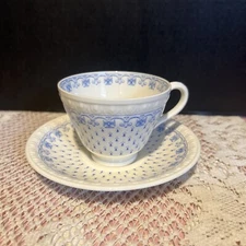 Spode’s Centurion-Spode Ermine Blue Cup & Saucer