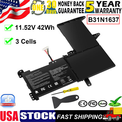  B31N1637 Battery for Asus VivoBook X510 X510UA X510UR S510U S510UQ X510UF US