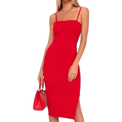 paulina red bodycon midi dress NWT Lulus Square Neck Cocktail Sheath XS HL1026 Ivory Embellished Boucle Sleeveless Perfect for events Size:34 women's outfit ideas