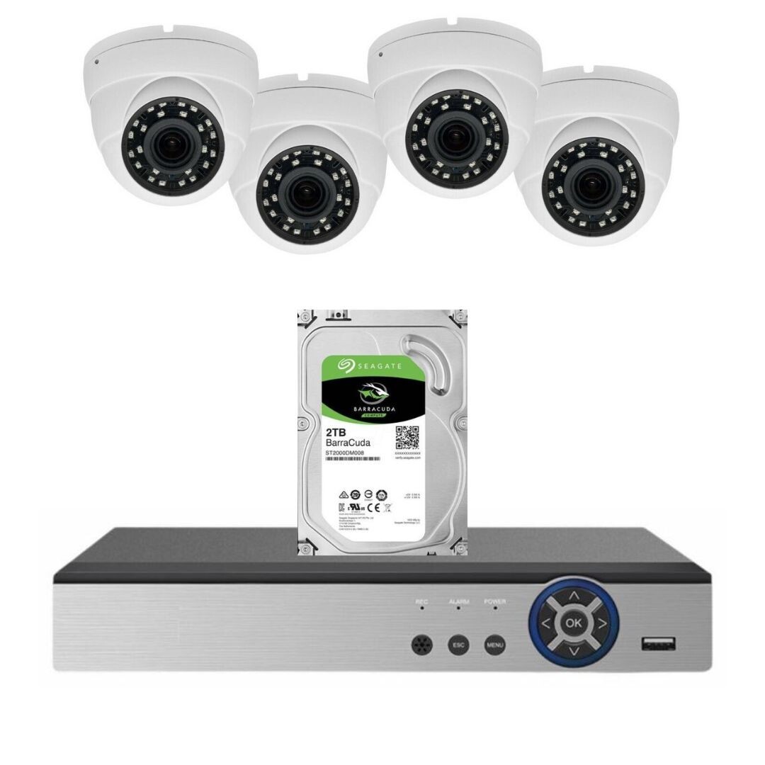 Evertech 8 CH DVR 4x 1080p 5x Auto Focus Zoom CCTV Security Camera System 2TB