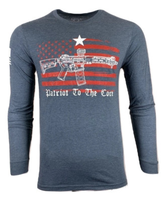 Howitzer Men's Cotton Patriot T-Shirt In Black | Size: 2XL | Buckle - Foto 5