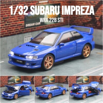 1:32 Subaru Impreza WRX 22B STI JDM Model Car with Light and other Features