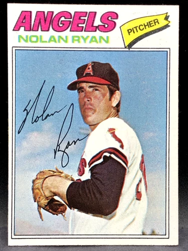 1977 Topps NOLAN RYAN Card No. 650 California Angels Crease-Free NM or Better