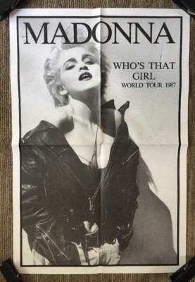 Madonna Who's That Girl Tour '87 Vintage Poster Retro Music Pin-up