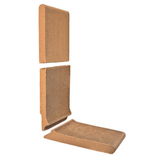 L-Shaped Cat Scratcher Replacement Pack, Corrugated Cardboard