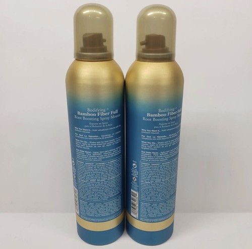 OGX Bodifying + Bamboo Fiber Full Root Boosting Spray Mousse 7.75 oz Lot Of 2 - Picture 2 of 2