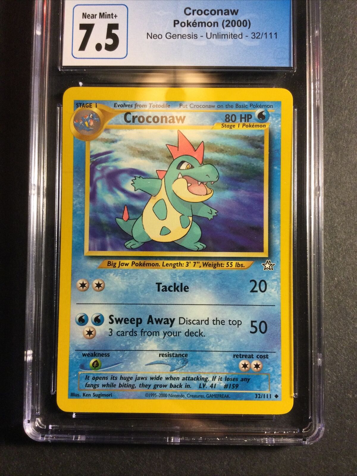 Pokemon TCG Neo Genesis Lot 7 Cards Training Italian 